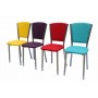 Set 4 scaune Efes piele ecologica Karma multicolor